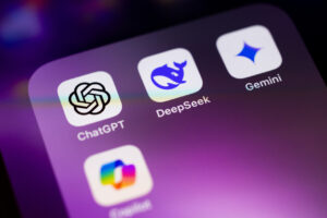 Smartphone screen showing AI icons