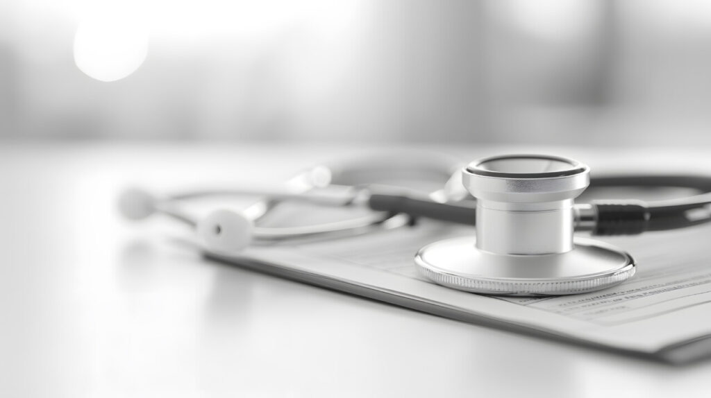 close up of a stethoscope