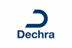 Logo de Dechra, empresa veterinaria innovadora y comprometida.