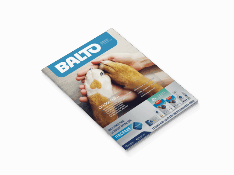 Portada de la revista Balto con temática veterinaria y animal