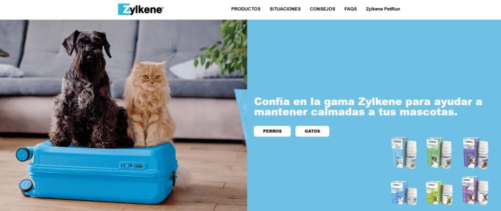 Nueva web Zylkene de Veoquinol