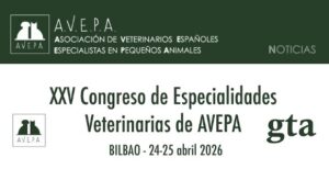 Cartel del XXV Congreso de Especialidades Veterinarias de AVEPA en Bilbao.