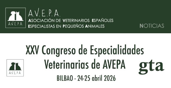 Cartel del XXV Congreso de Especialidades Veterinarias de AVEPA en Bilbao.