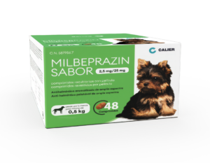 Caja de Milbeprazin Sabor para perros