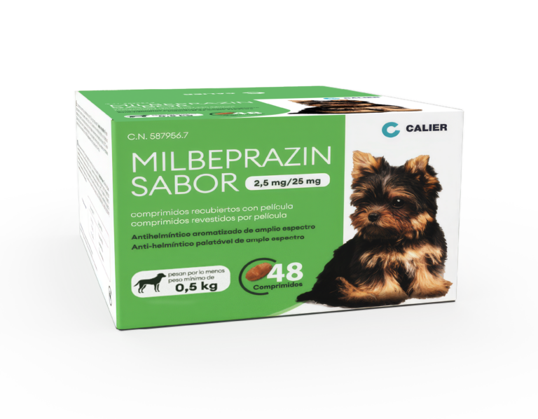 Caja de Milbeprazin Sabor para perros