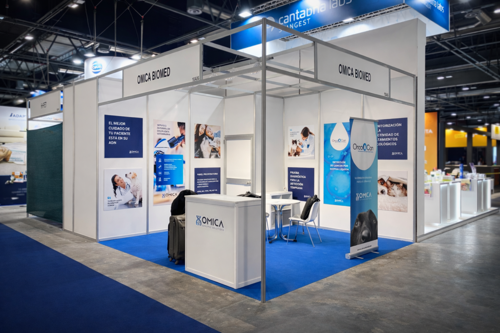 Stand de Omica Biomed en la feria Iberzoo-Propet
