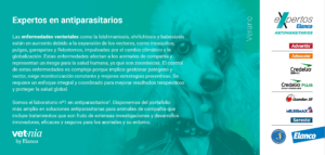 Calendario 2026 de Vetnia con información sobre antiparasitarios