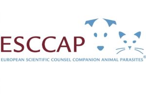 Logo de ESCCAP con un perro y un gato representados