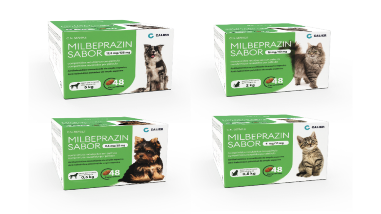 Cajas de Milbeprazin Sabor para perros y gatos