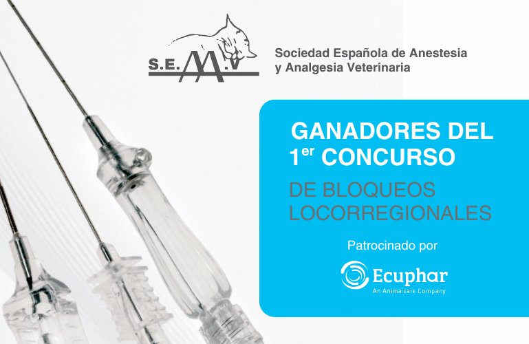 Ganadores del primer concurso de bloqueos locorregionales en animales de compañía