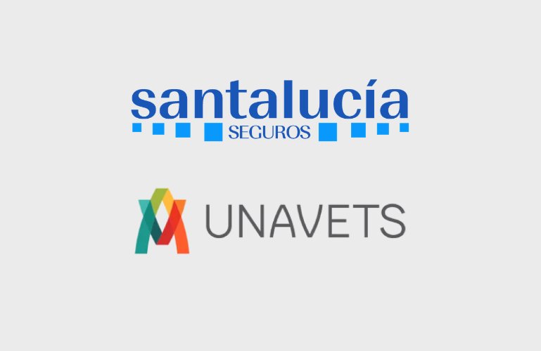 Logos de Santalucía y Unavets