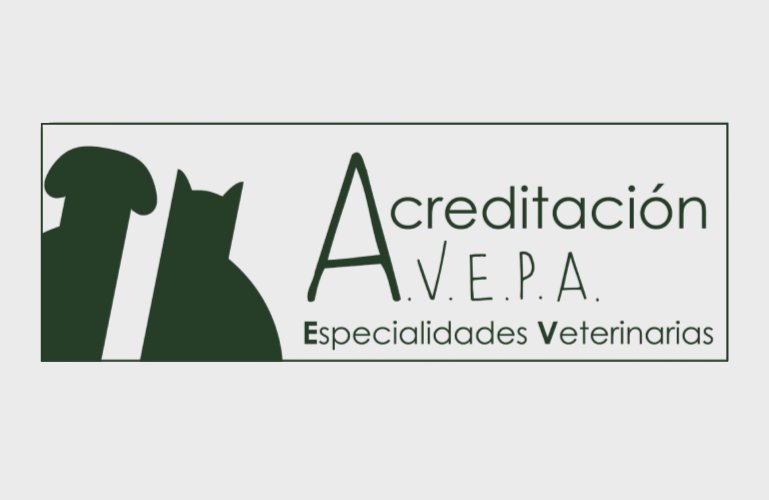 Logo de acreditación de AVEPA para especialidades veterinarias