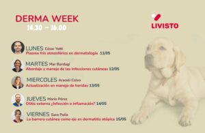 Programa de Derma week, la semana de dermatología veterinaria de Livisto