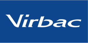 Logo de Virbac, empresa veterinaria especializada en salud animal.