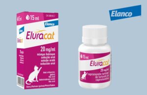 Envase de Eluracat, solución oral para gatos con capromorelina.