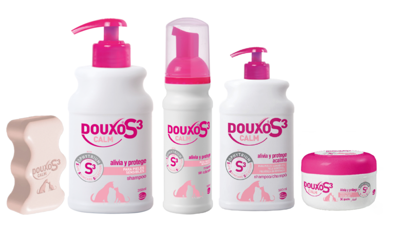 Champú sólido Douxo S3 Calm para mascotas en forma de pastilla