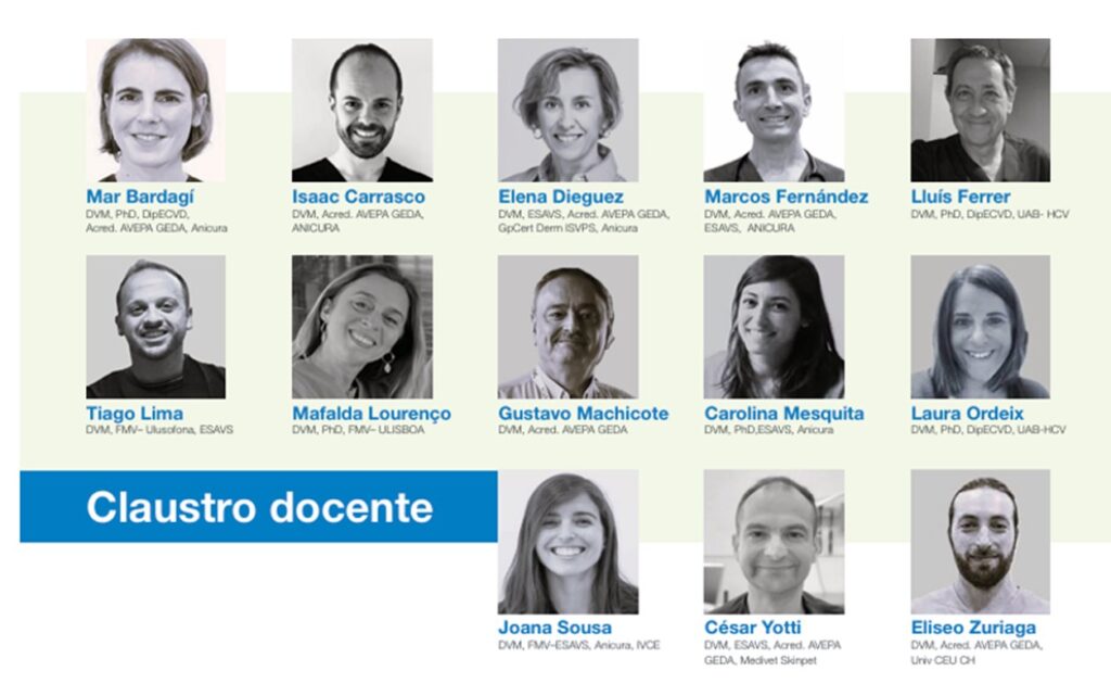Claustro docente del posgrado en dermatología veterinaria GPCert