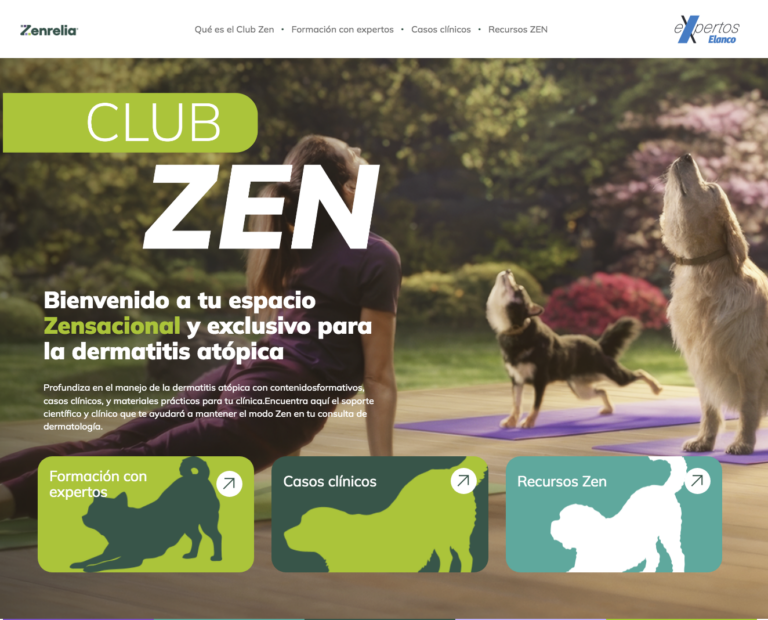 Imagen de la web del Club Zen de Elanco para veterinarios