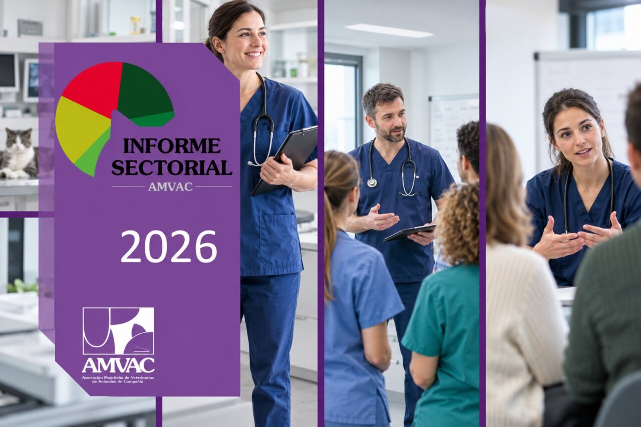 Presentación del Informe Sectorial AMVAC 2026 en clínica veterinaria