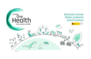 Cartel de la Jornada One Health sobre bienestar animal y salud humana