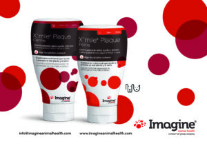 Envases de la crema Xmile Plaque de Imagine Animal Health