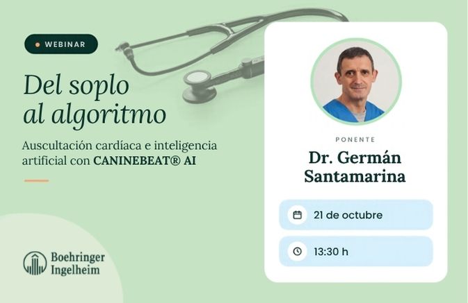 Webinar sobre auscultación cardíaca e inteligencia artificial con CANINEBEAT AI